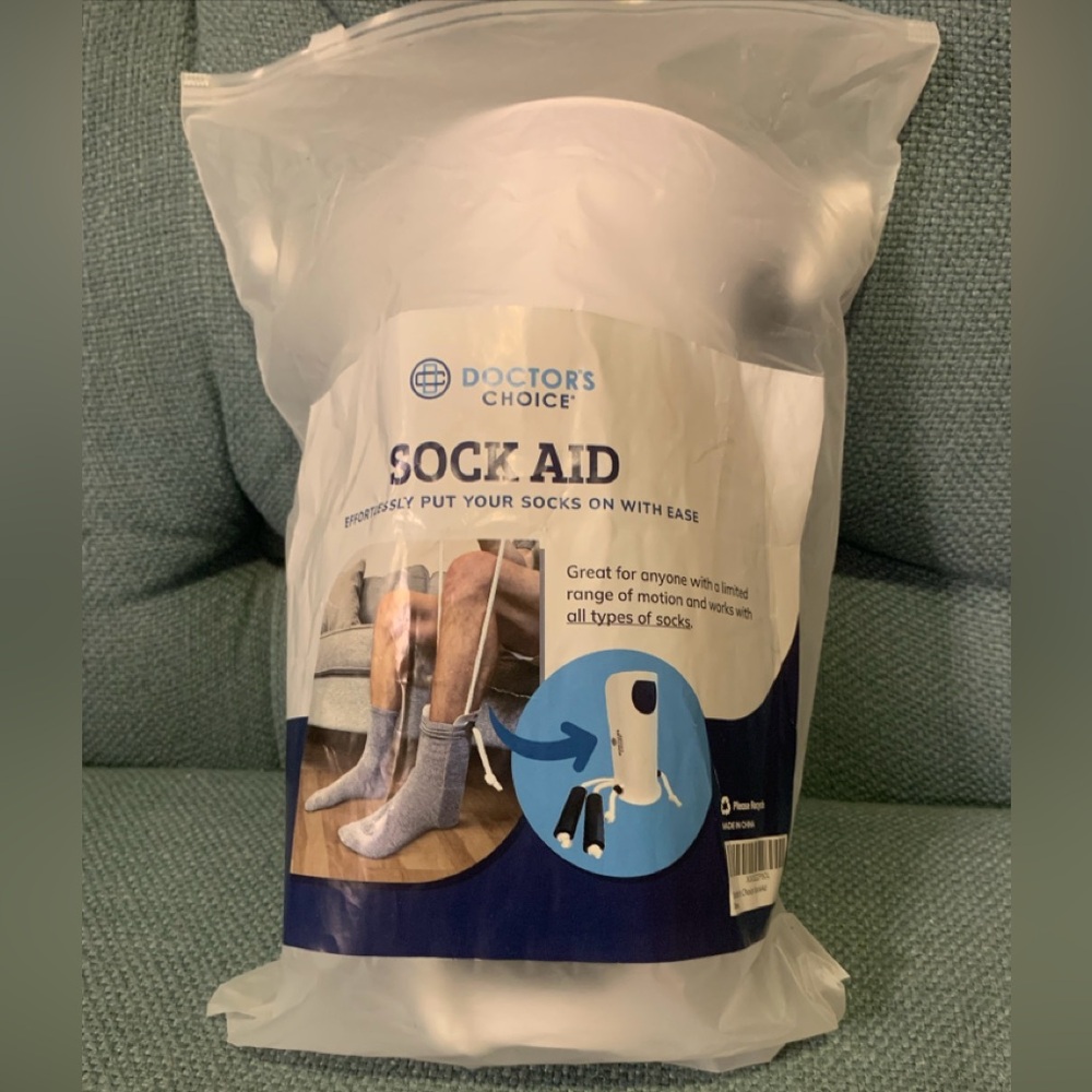 NEW Doctor's Choice Sock Aid Effortlessly Put Your Socks on With Ease